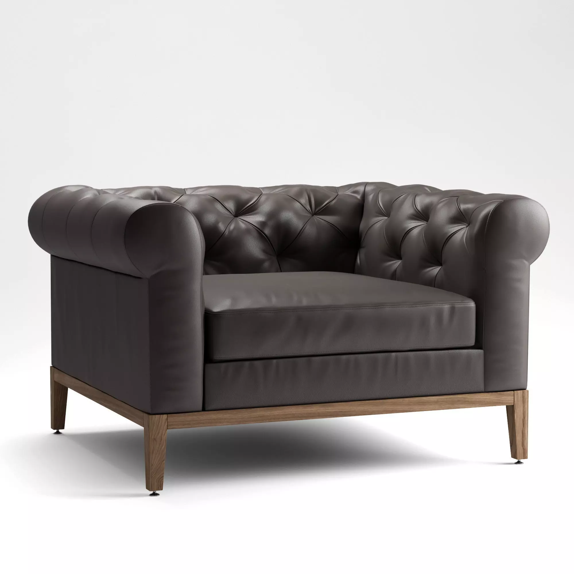 ITALIA CHESTERFIELD LEATHER CHAIR Restoration Hardware Low-poly 3D model
