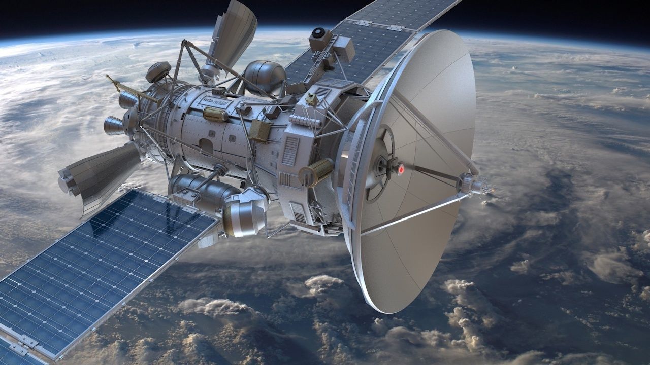 Sci-fi satellite 3D model_3