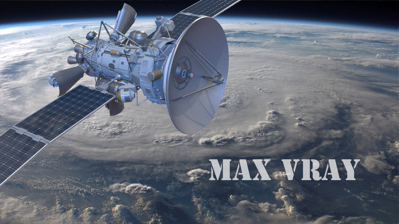 Sci-fi satellite 3D model_5