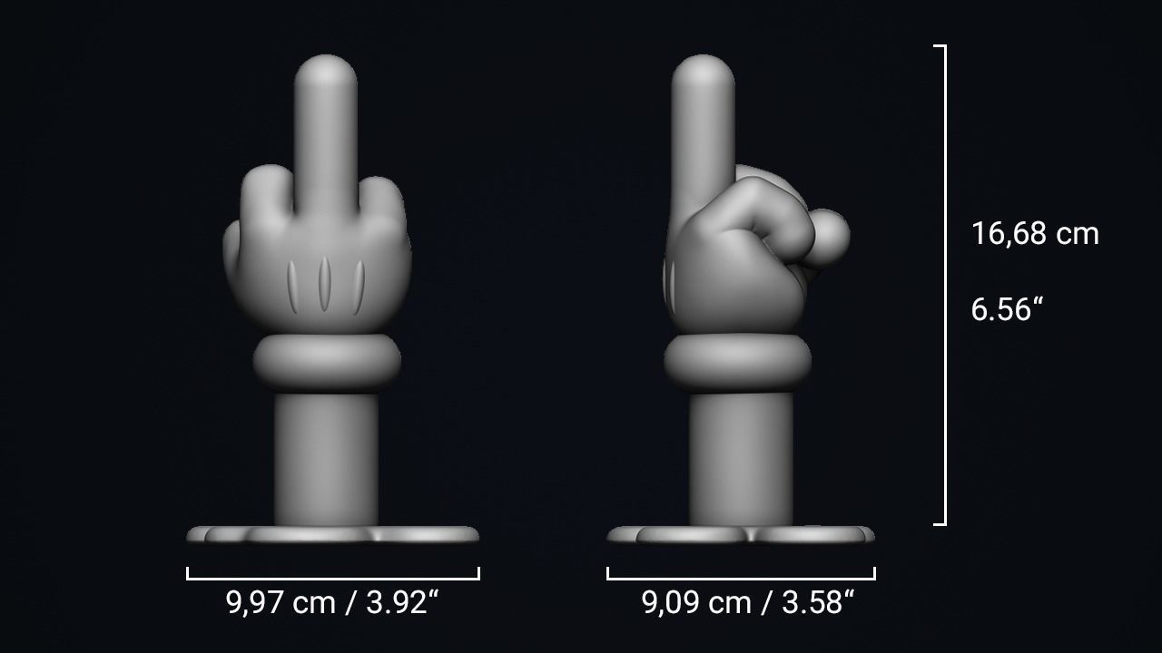 TheFinger - 3d printable model 3D print model_1