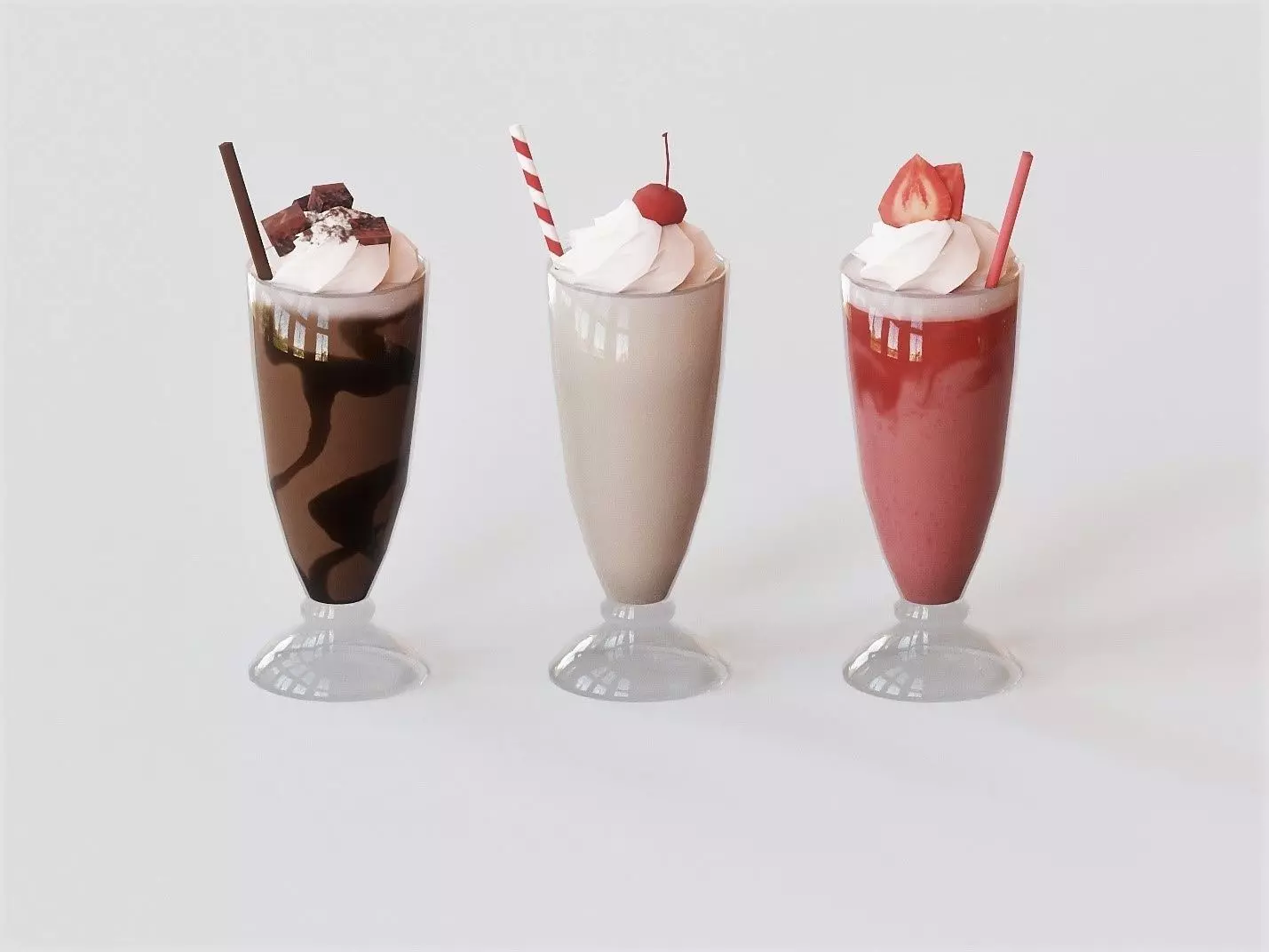 Milkshake G27 Low-poly 3D model_0