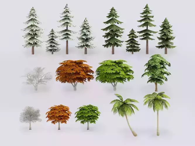 Tree Low Poly Collection G18 