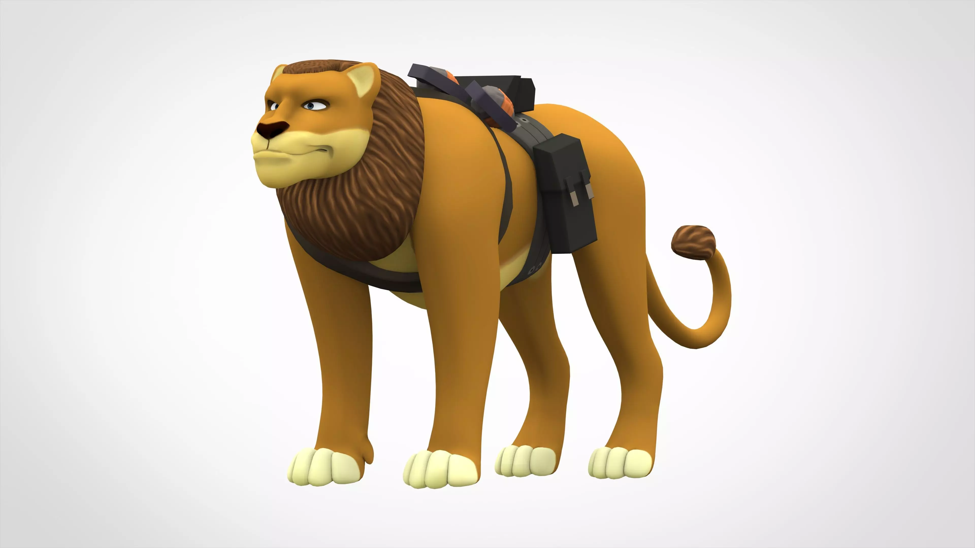 TF2 Soldier Lion 3D model