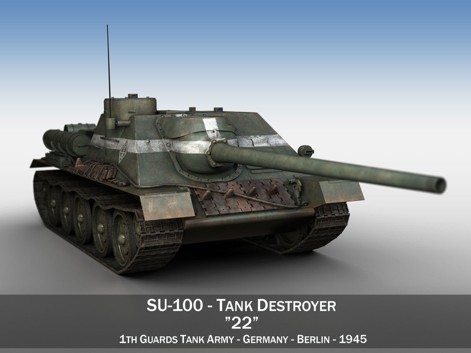 SU-100 - 22 - Soviet Tank Destroyer