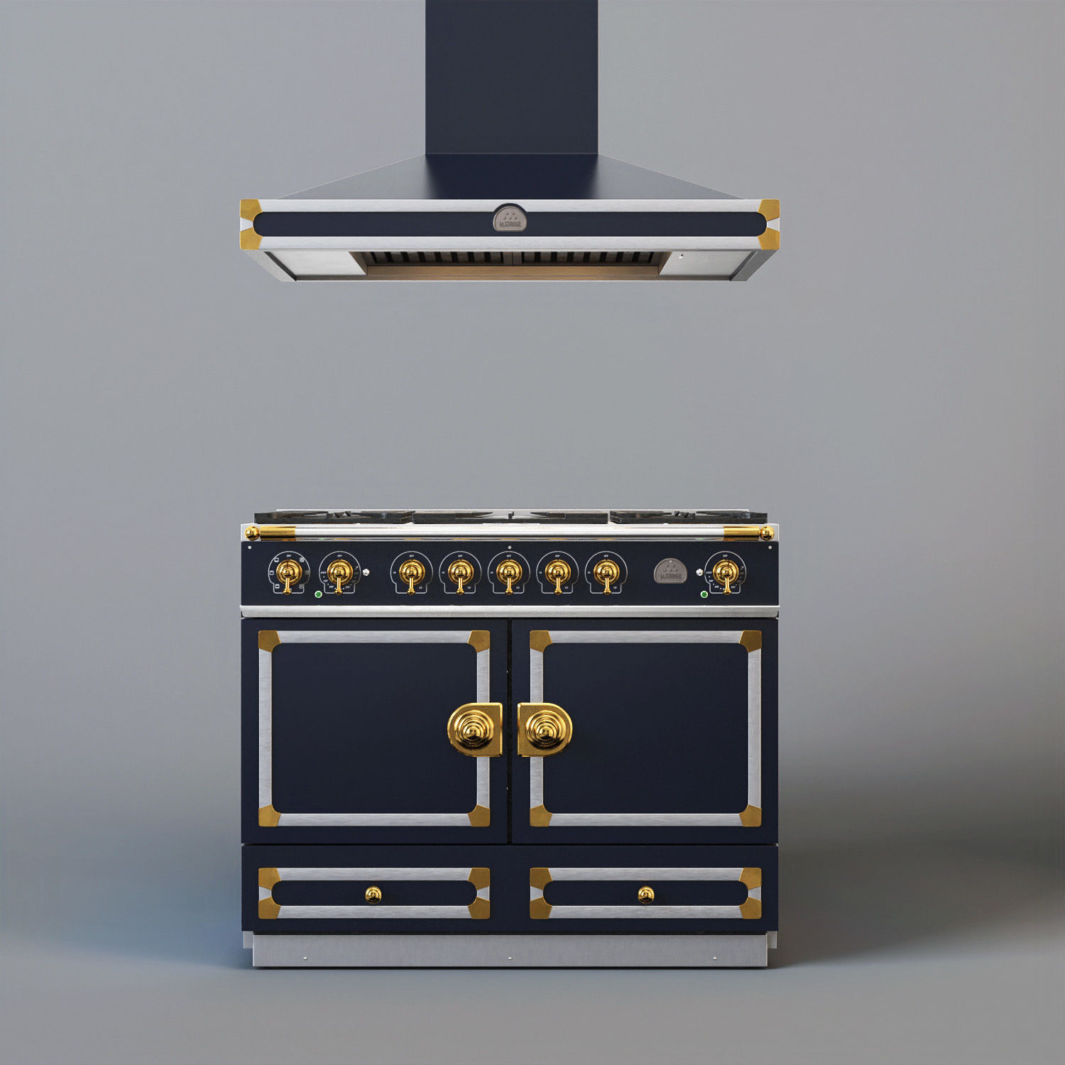 La Cornue CORNUFE 110 range and Hood 3D model_11