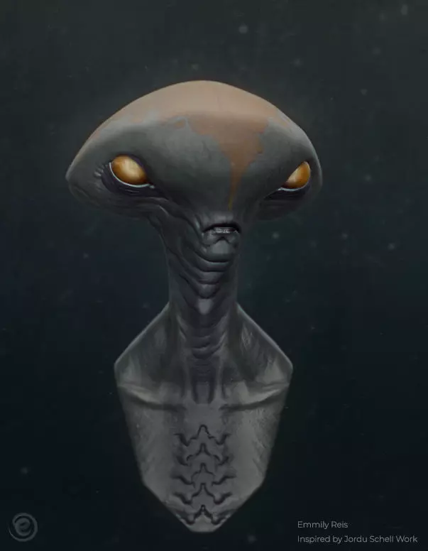 Alien Sculpture 3D print 3D print model