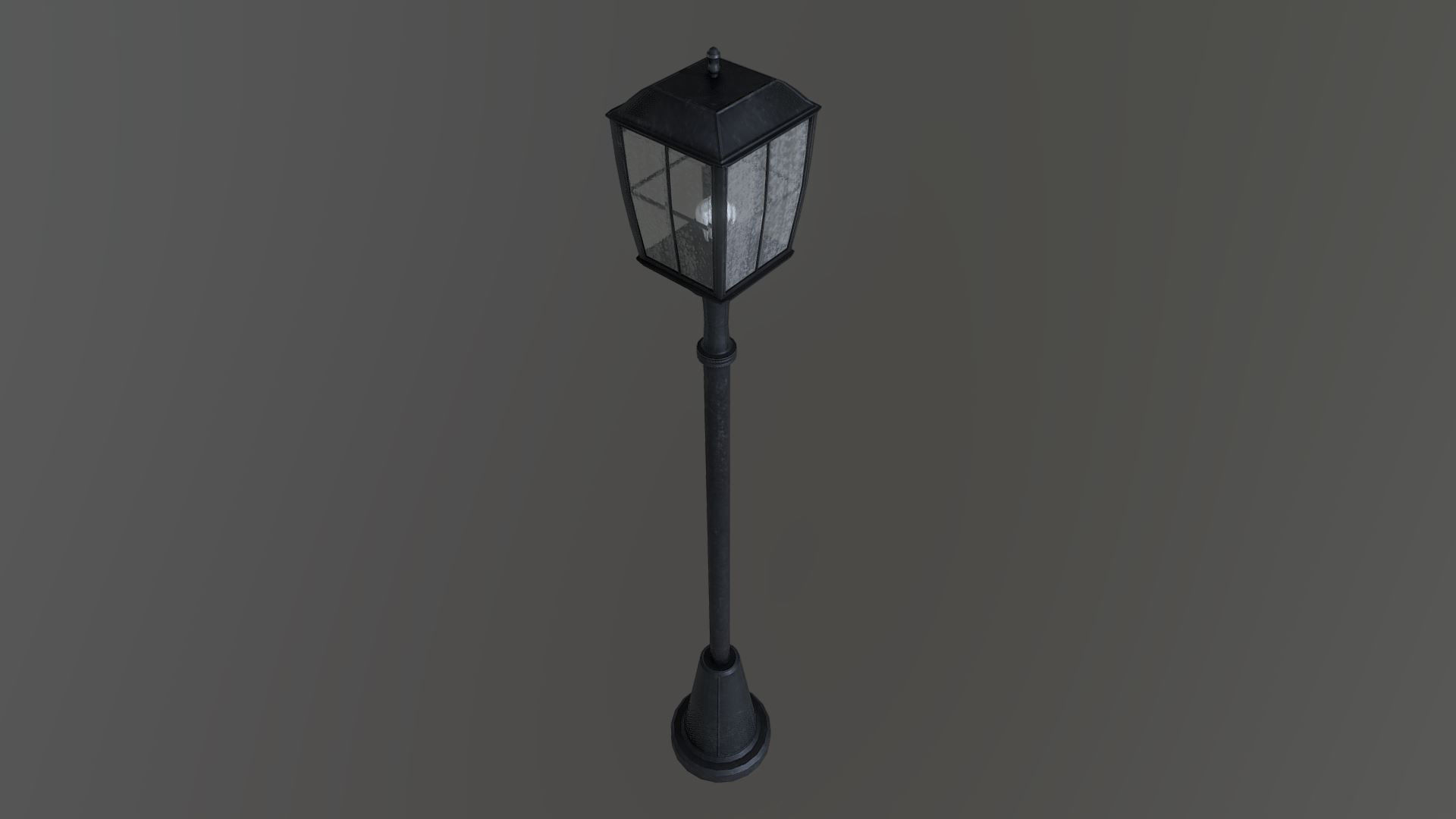 Superfuntimes Lamp Post Low-poly 3D model_5