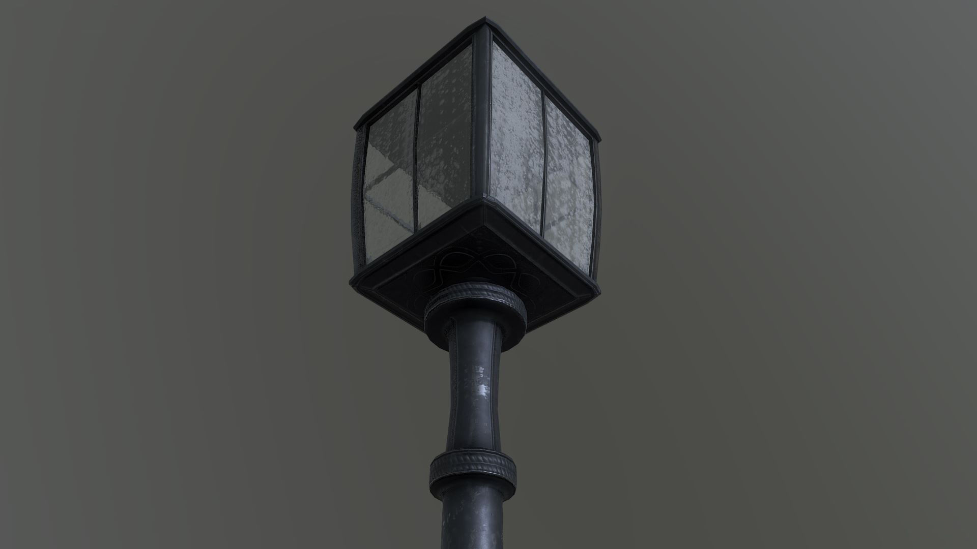 Superfuntimes Lamp Post Low-poly 3D model_3
