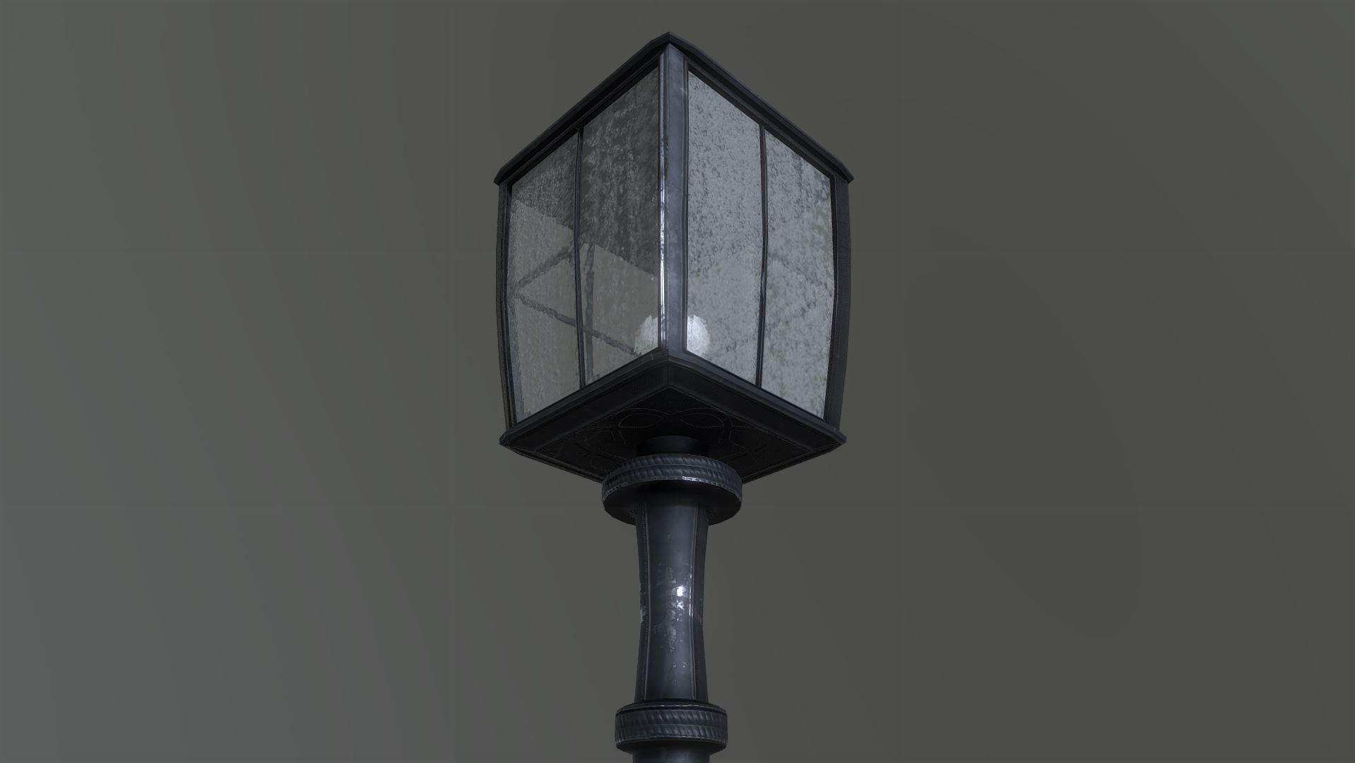 Superfuntimes Lamp Post Low-poly 3D model_7