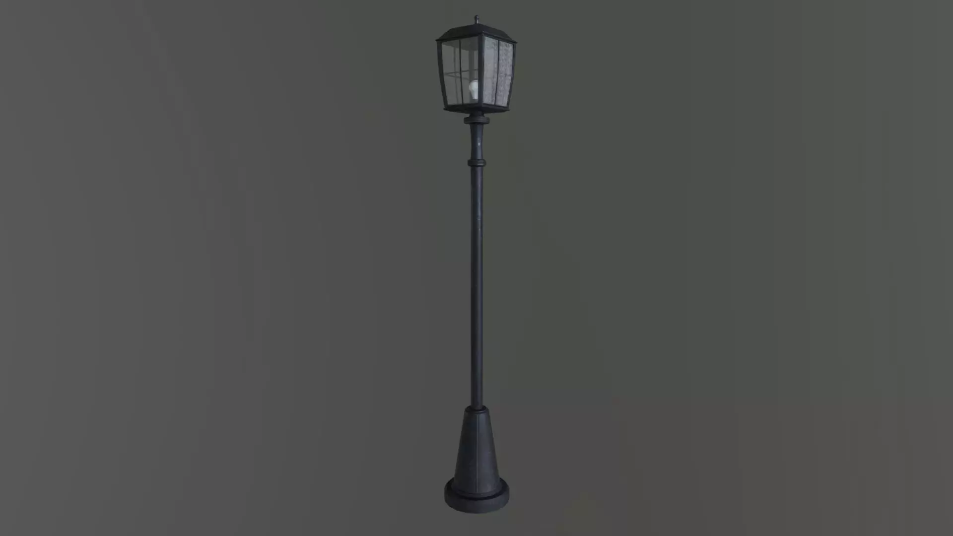 Superfuntimes Lamp Post Low-poly 3D model_0