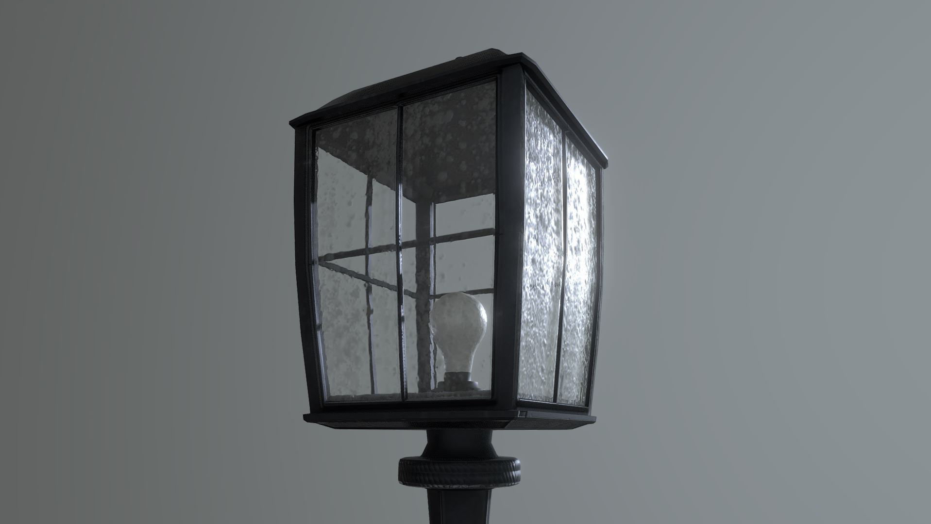 Superfuntimes Lamp Post Low-poly 3D model_6