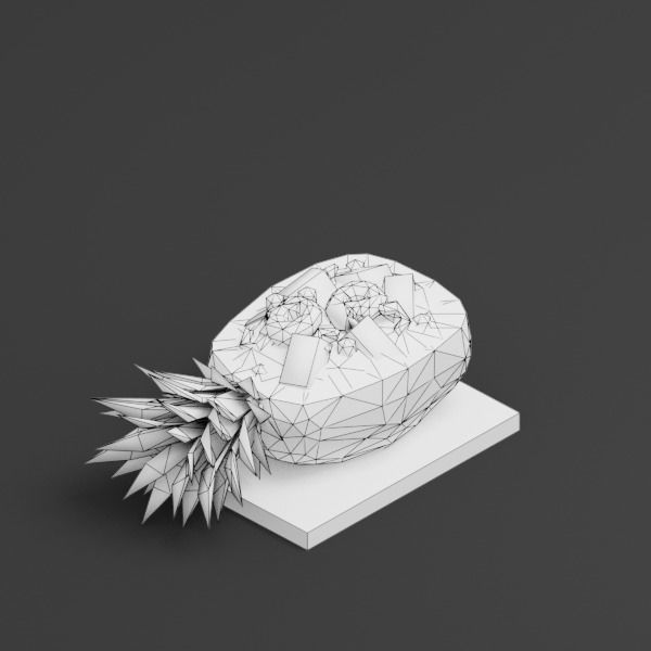 Pineapple Fried Rice G20 Low-poly 3D model_8