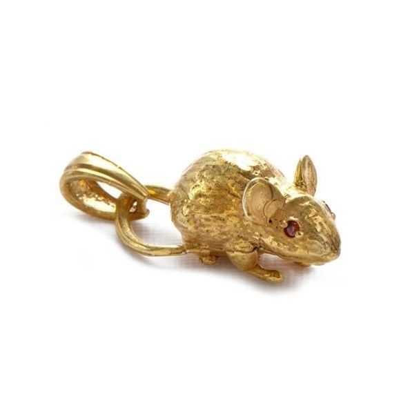 mouse pendant  3D print model_1