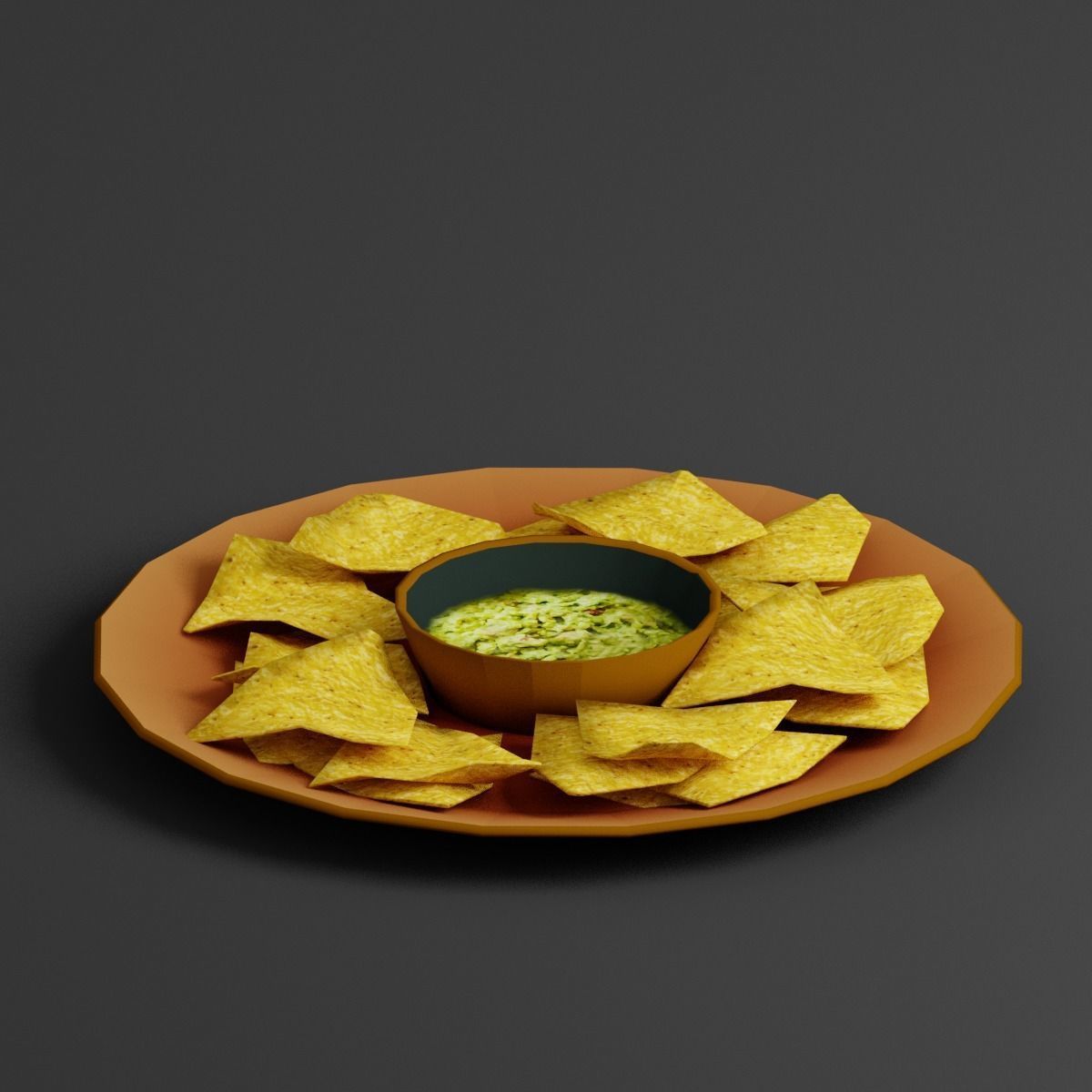  Tortilla Chips G33 Low-poly 3D model_9