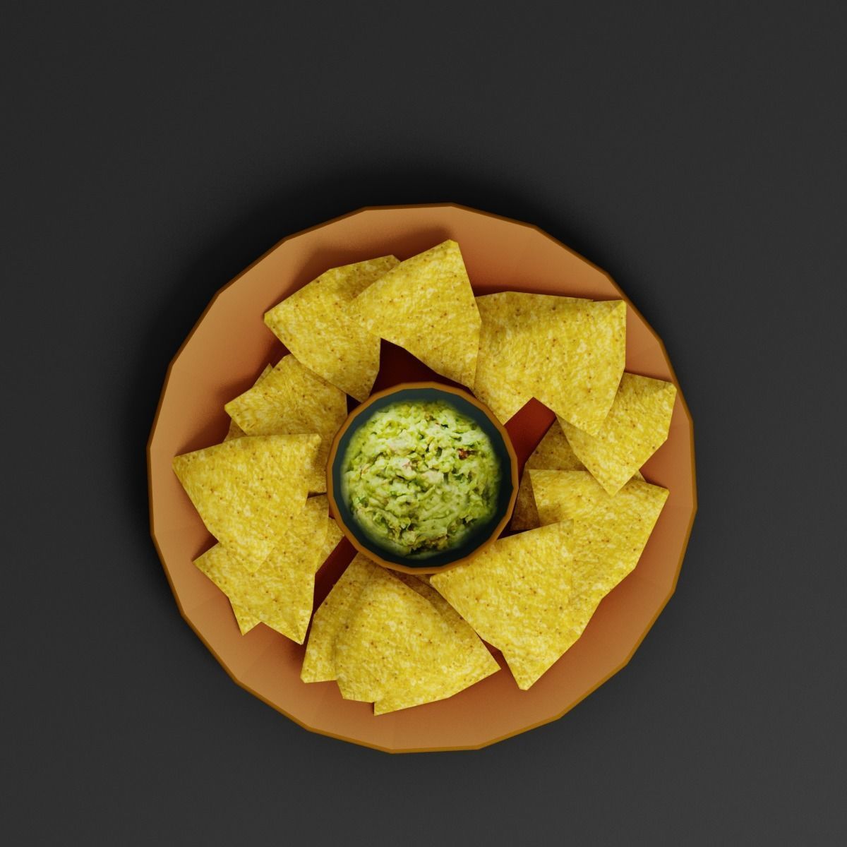  Tortilla Chips G33 Low-poly 3D model_10