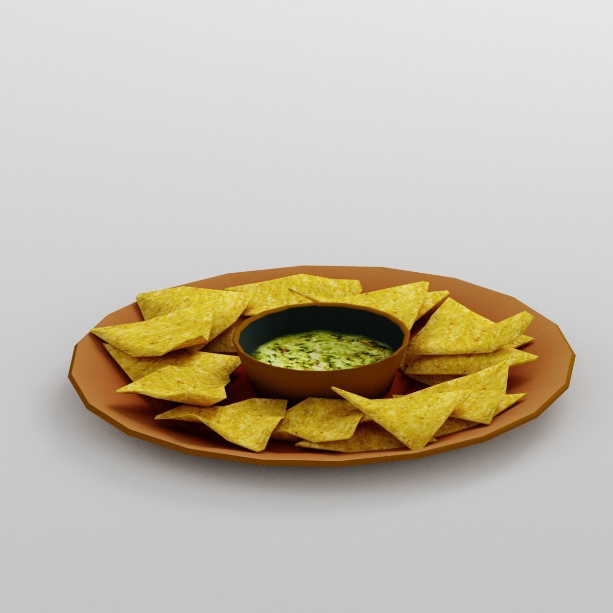  Tortilla Chips G33 Low-poly 3D model_1