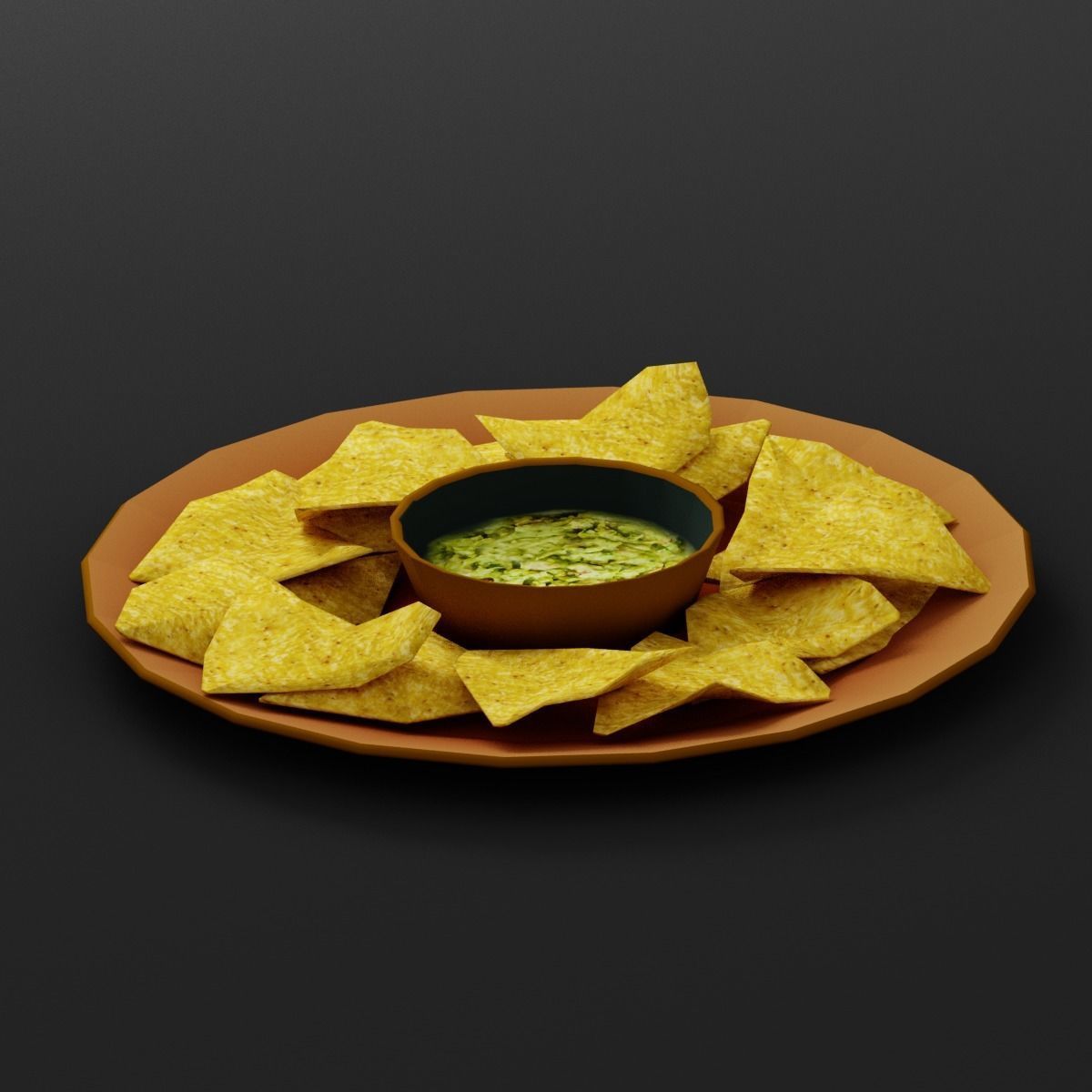  Tortilla Chips G33 Low-poly 3D model_11