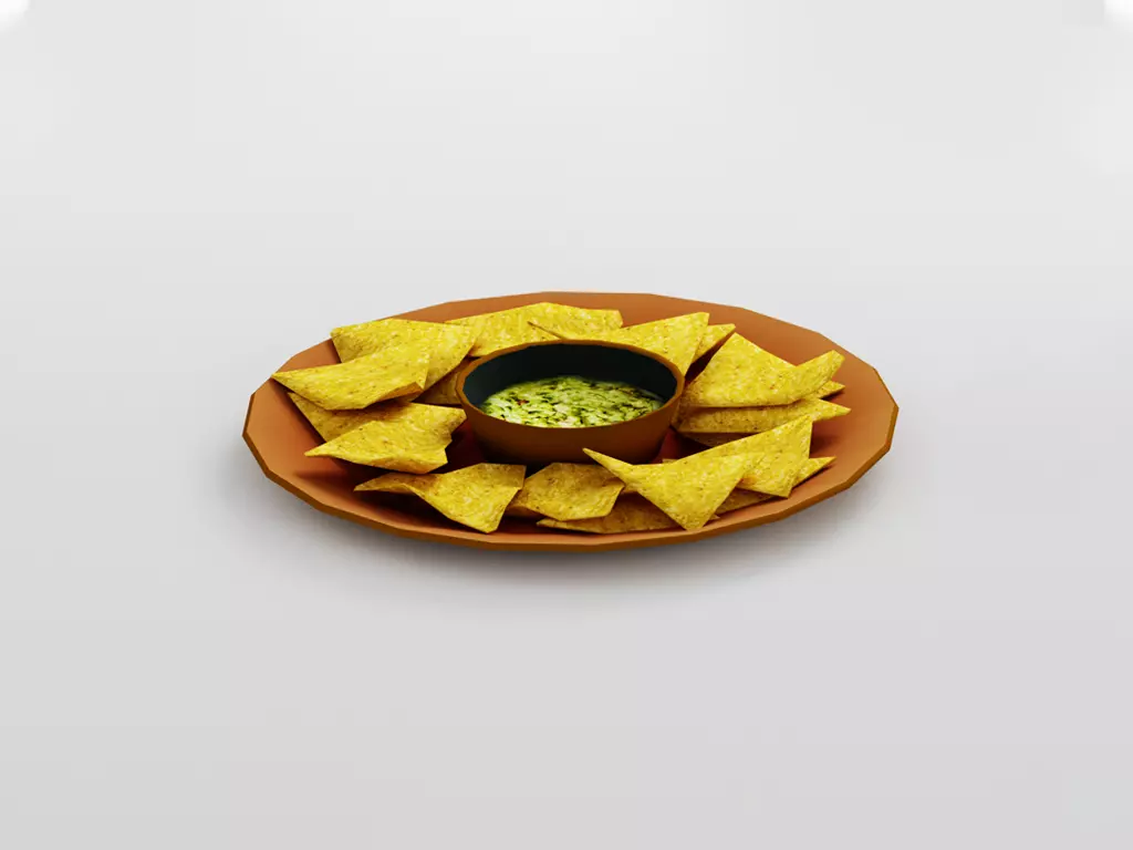  Tortilla Chips G33 Low-poly 3D model_0