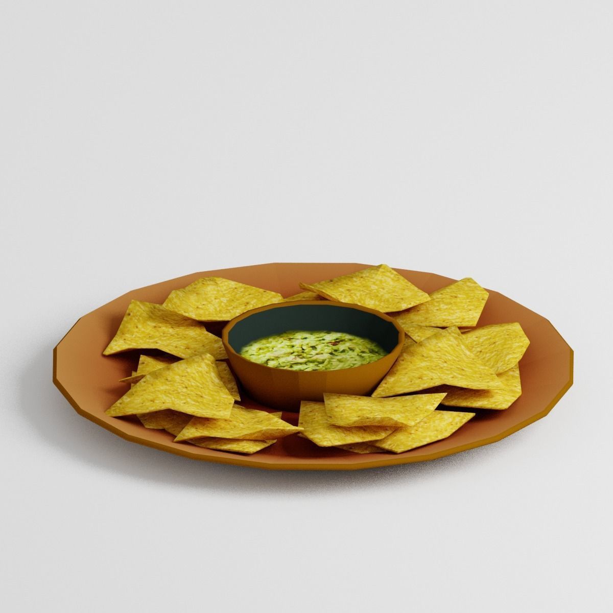  Tortilla Chips G33 Low-poly 3D model_3