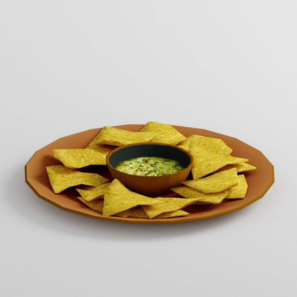  Tortilla Chips G33 Low-poly 3D model_7