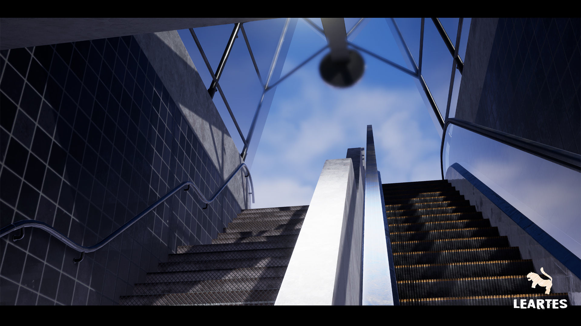 Metro Subway Public Transport Entrance Interior Gameready Low-poly 3D model_5