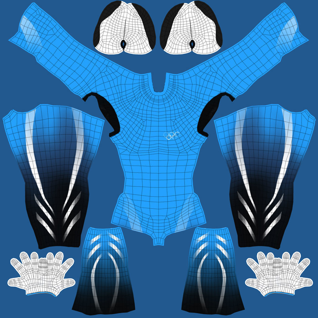 Bobsledder two olympic bobsledders 3D model_20