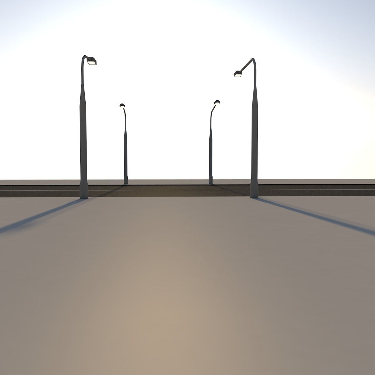Street Lights 3D model_9