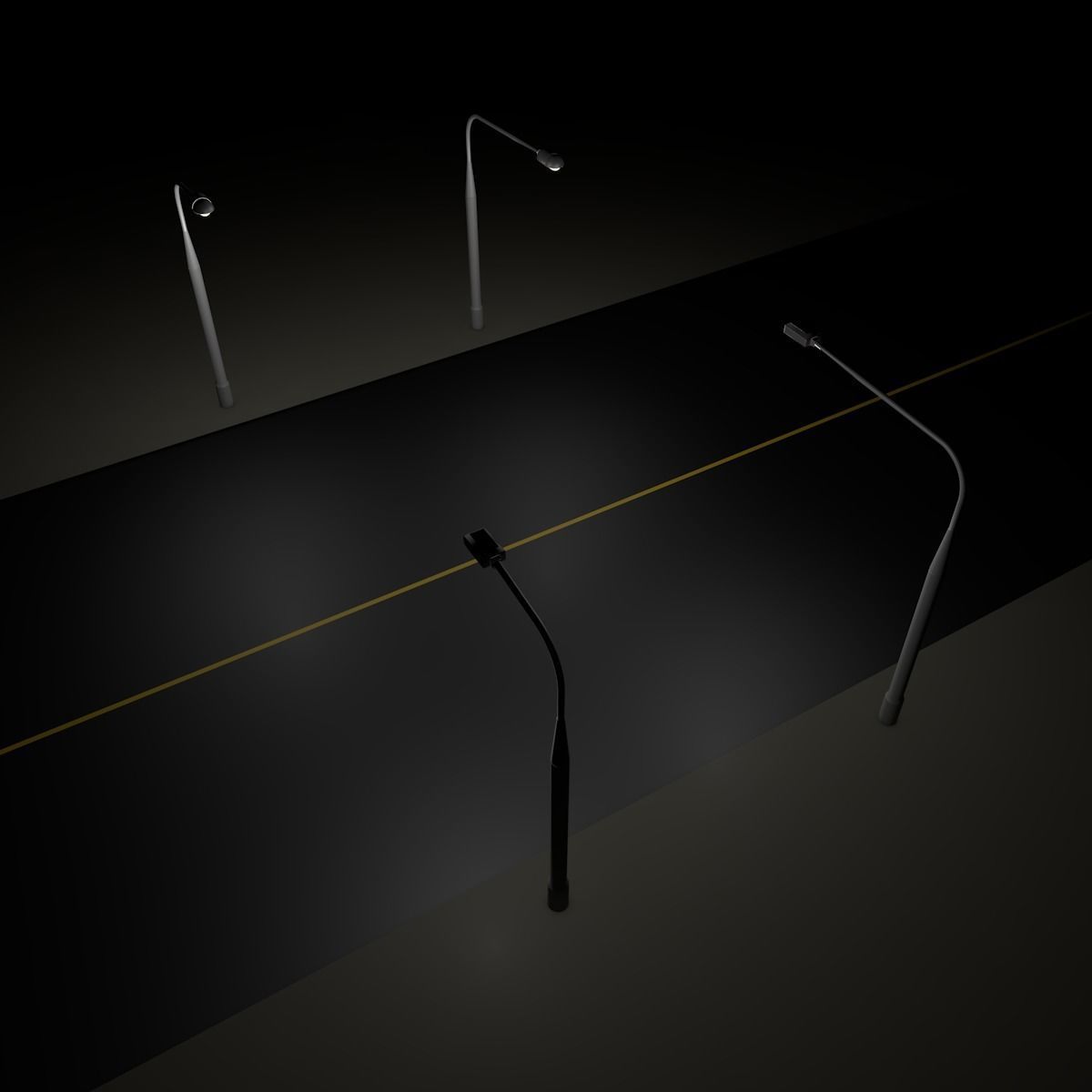 Street Lights 3D model_10