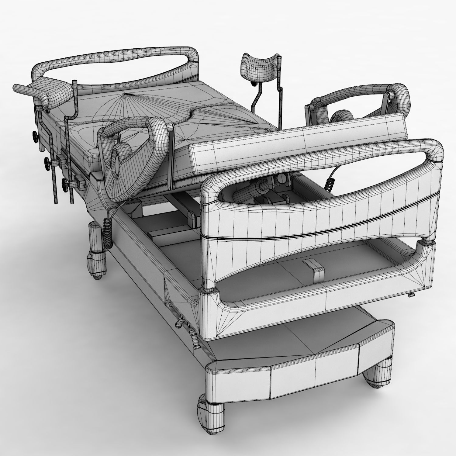 Delivery Bed 3D model_8