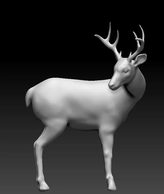 The deer turned 3D model_0