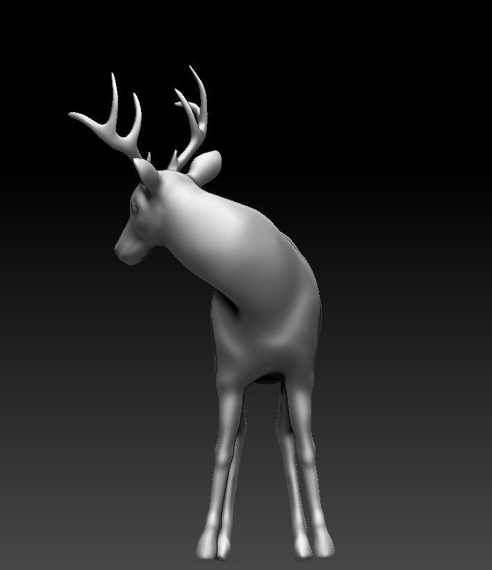 The deer turned 3D model_1