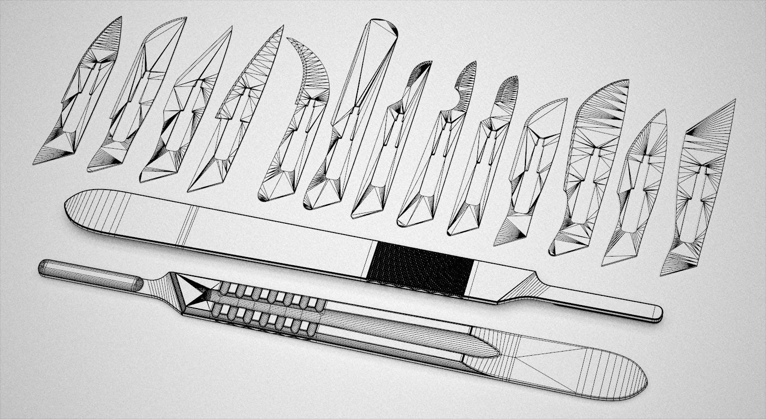 Surgical Scalpel 3D model_3