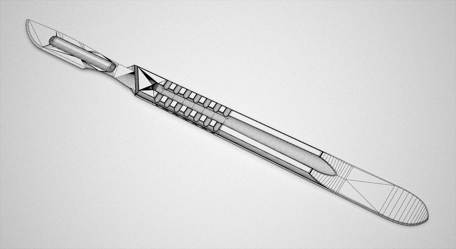 Surgical Scalpel 3D model_4