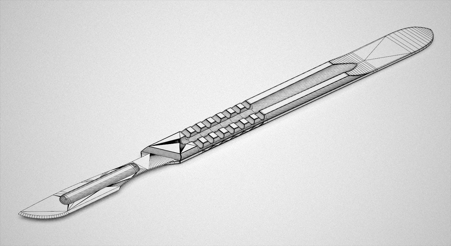 Surgical Scalpel 3D model_5