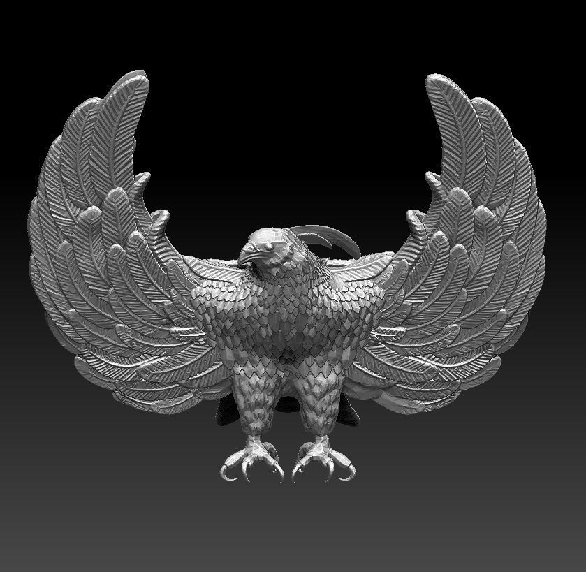  phoenix bird 3D model_1