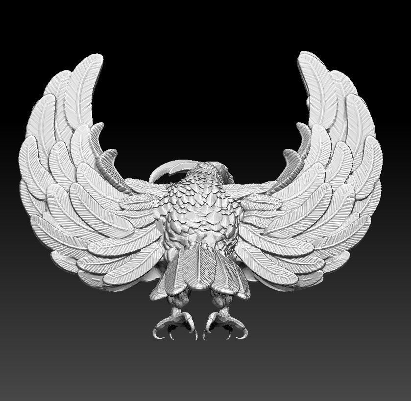  phoenix bird 3D model_2