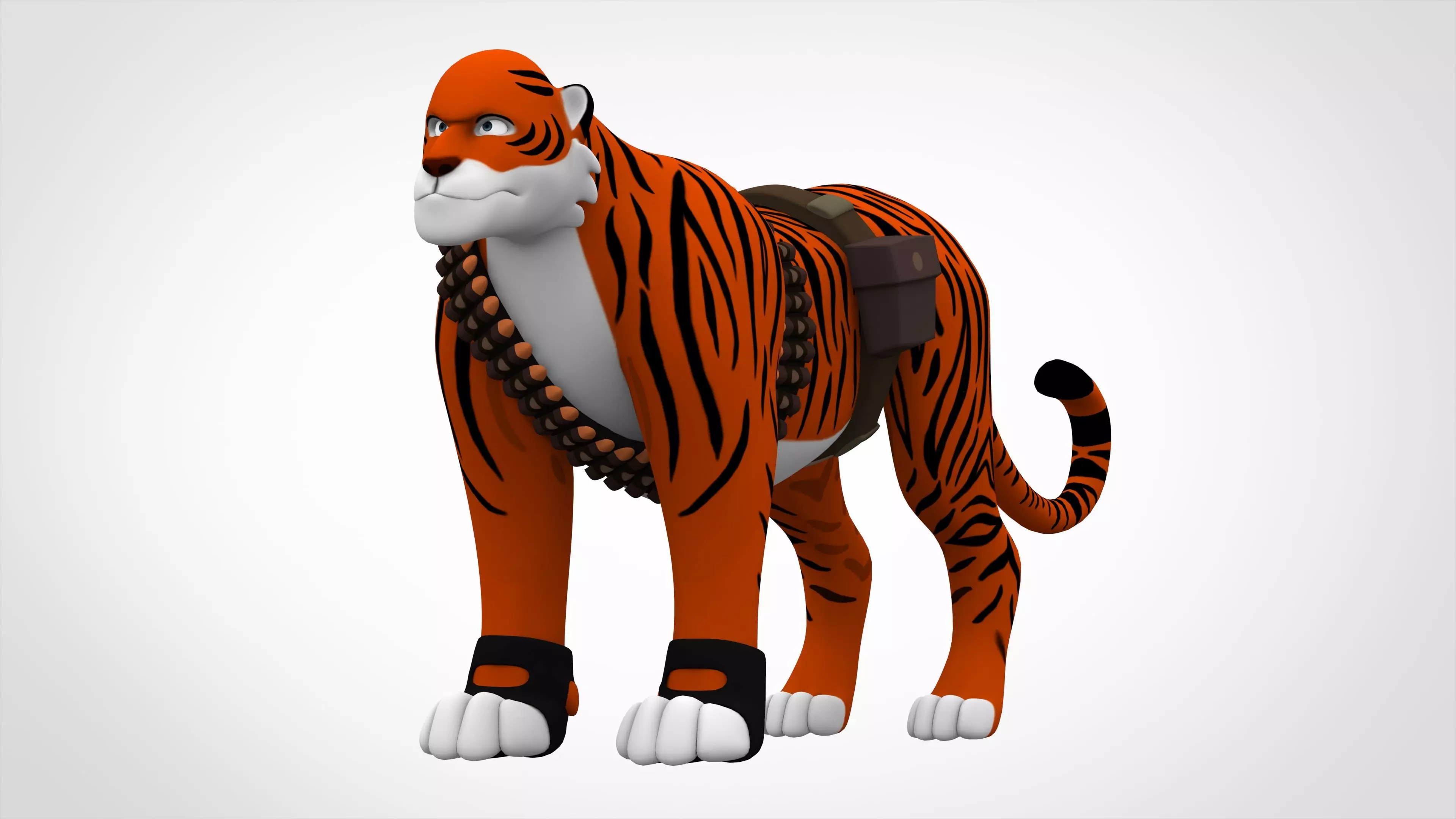 TF2 Heavy Tiger Low-poly 3D model