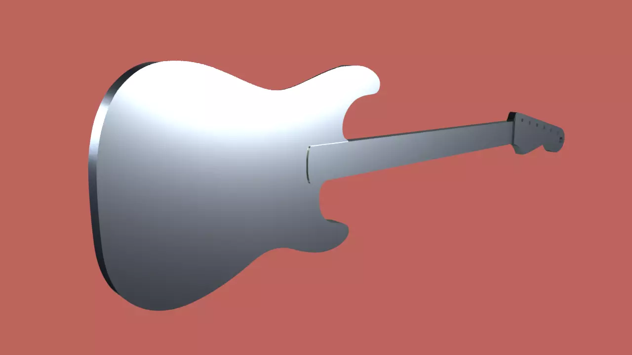 Guitar Pendant or Keychain Free 3D print model