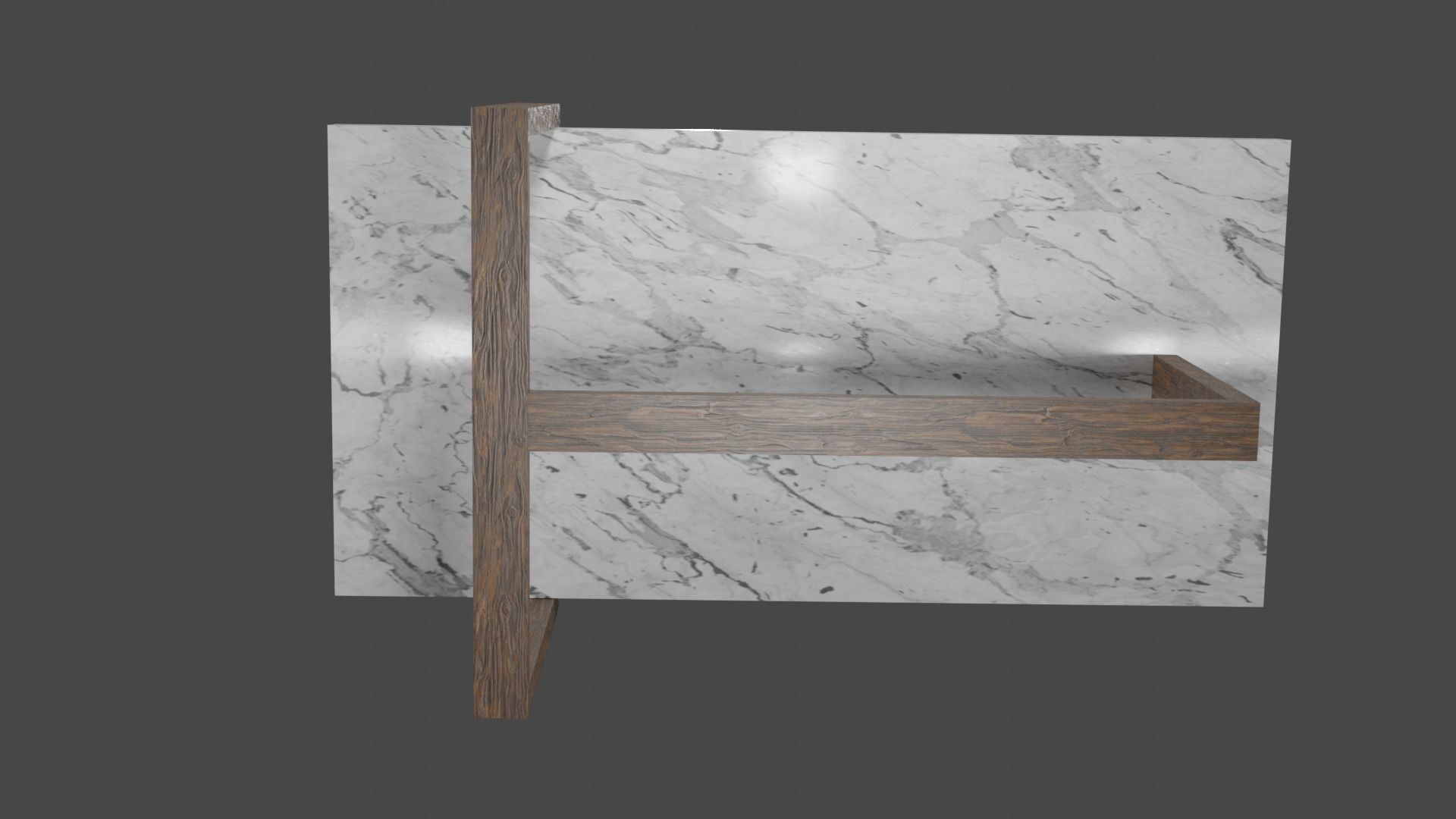Marble Coffee Table Low-poly 3D model_11