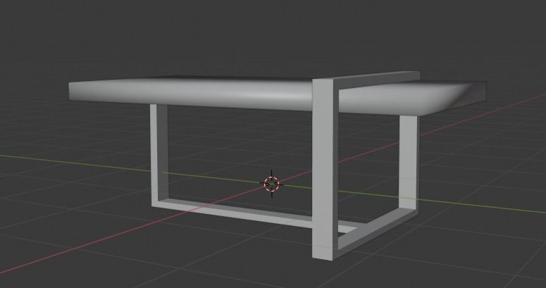 Marble Coffee Table Low-poly 3D model_15