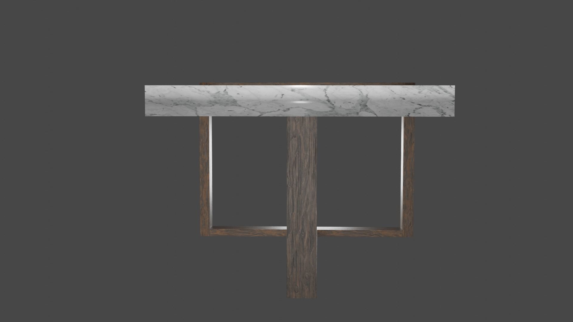 Marble Coffee Table Low-poly 3D model_10