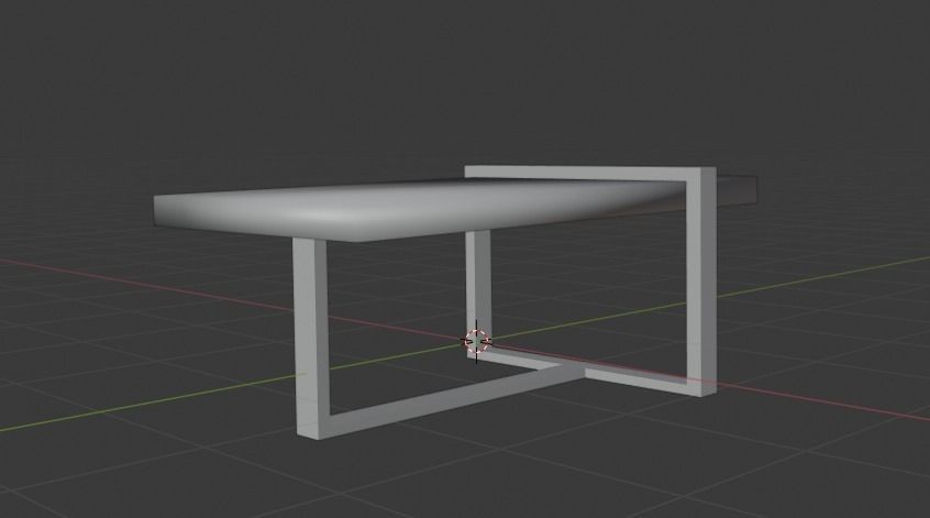 Marble Coffee Table Low-poly 3D model_17