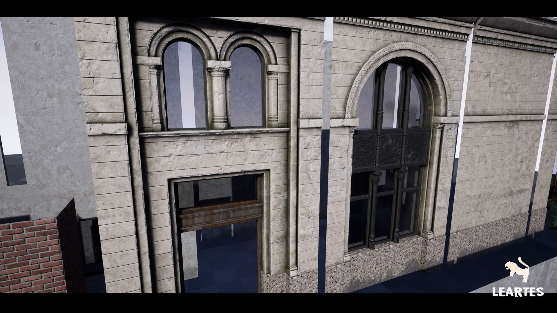 Bank Building Interior Gameready Environment Low-poly 3D model_19