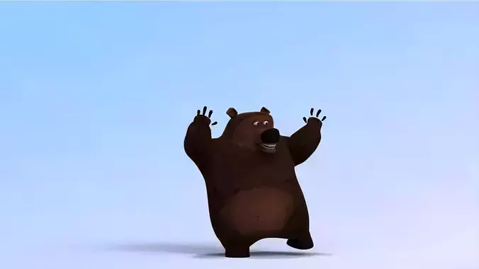 Stylized Cartoon Bear