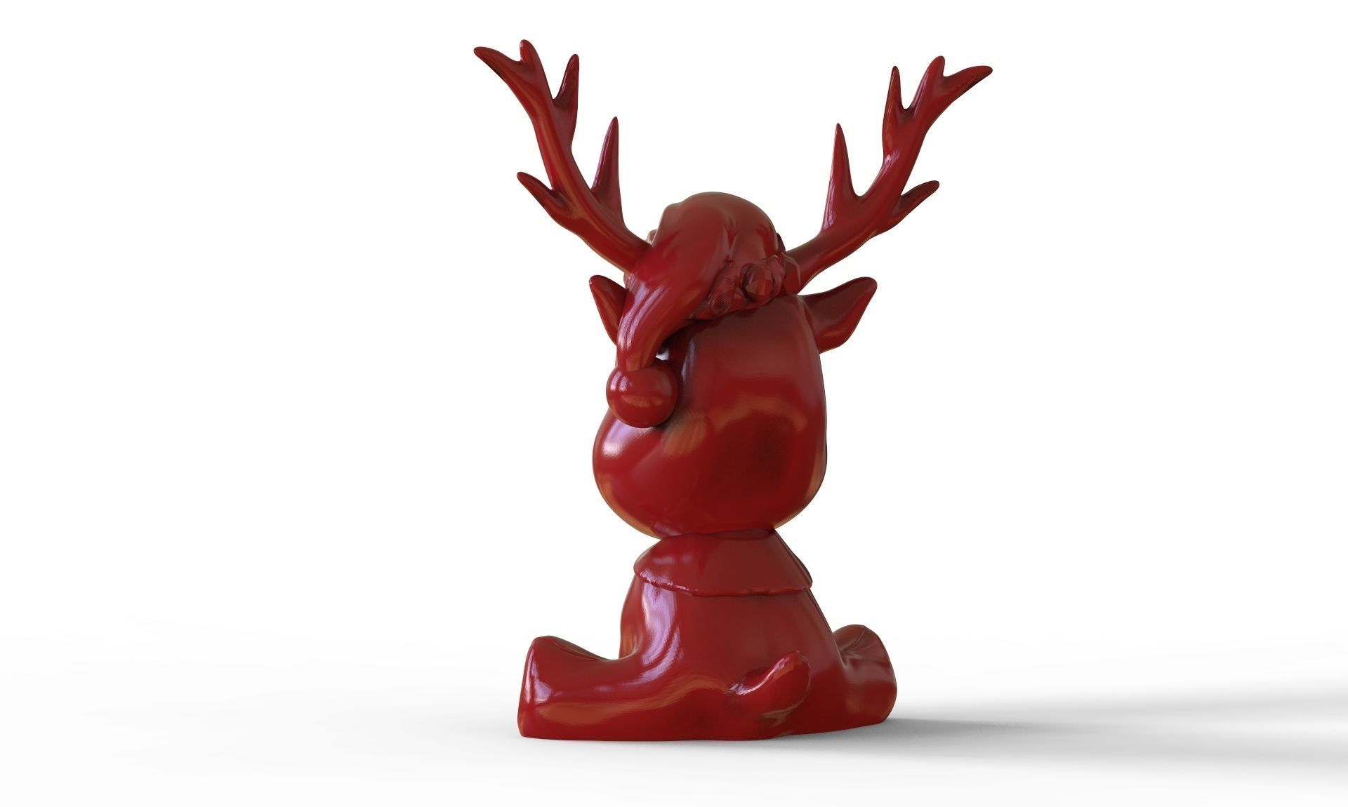 Cute Reindeer  3D print model_4