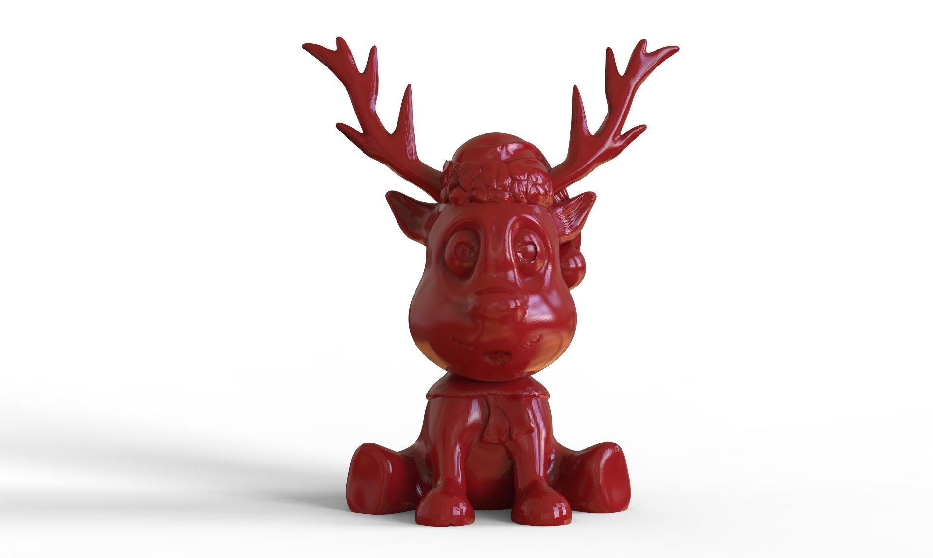 Cute Reindeer  3D print model_2