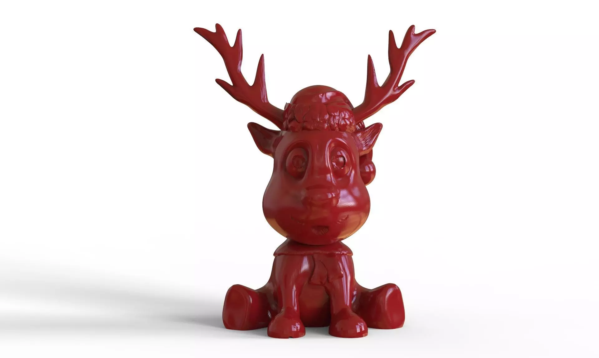 Cute Reindeer  3D print model_0