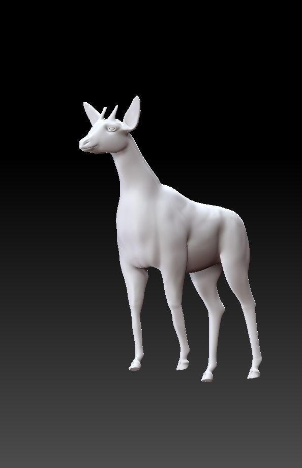 okapi deer 3D model_1