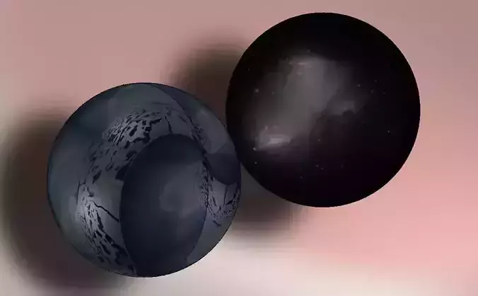 Sphere with textures Free 3D model