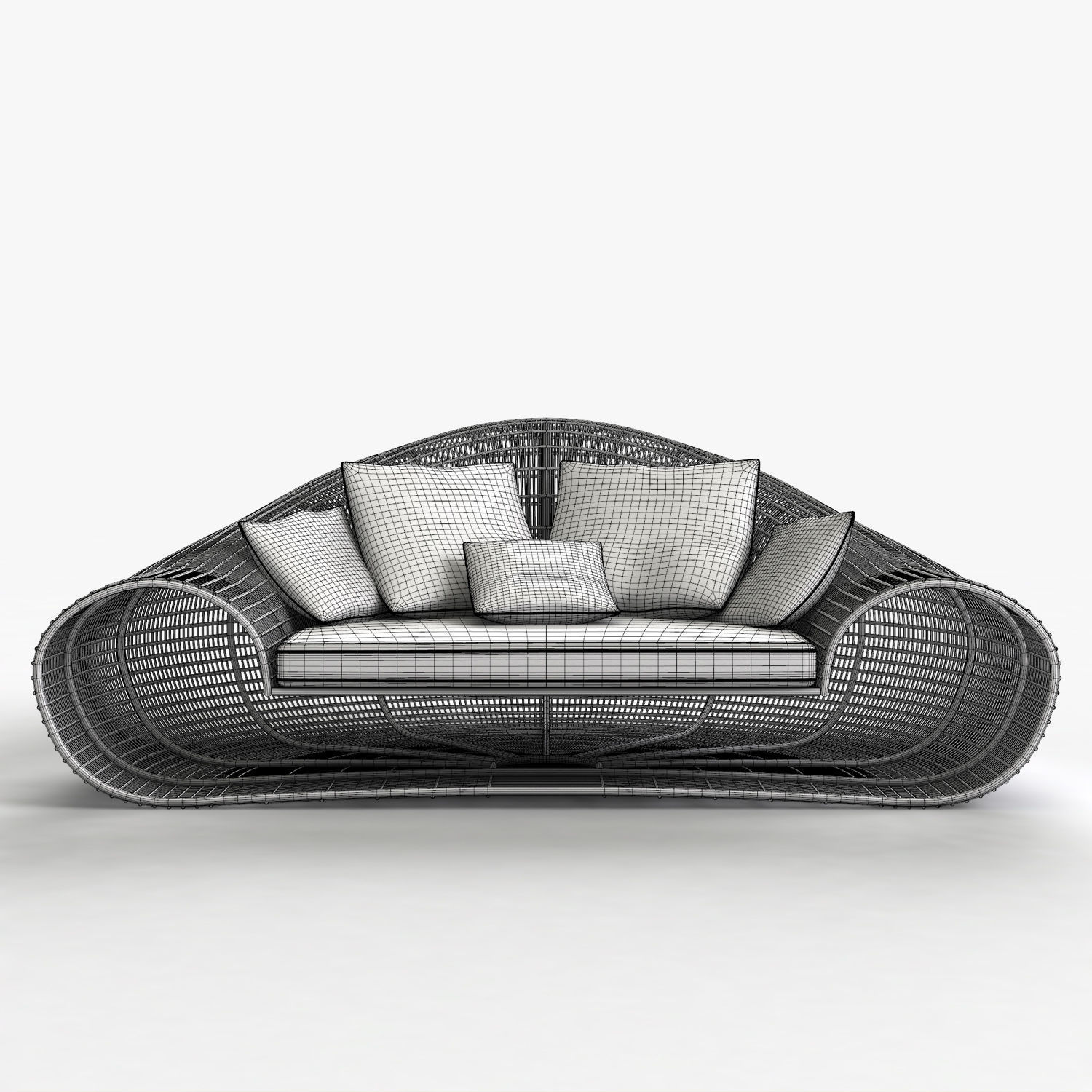 Croissant Sofa 3D model_8